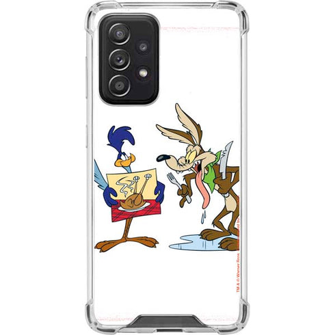 Looney Tunes Road Runner Wile E Coyote Food Galaxy A52 5G Clear Case