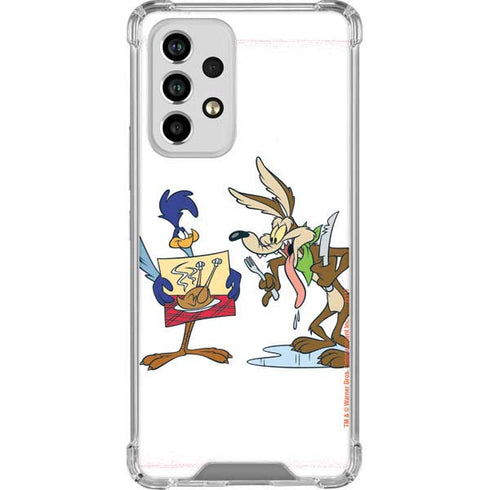 Looney Tunes Road Runner Wile E Coyote Food Galaxy A53 5G Clear Case