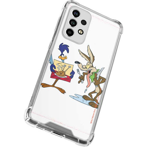 Looney Tunes Road Runner Wile E Coyote Food Galaxy A53 5G Clear Case