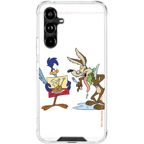 Looney Tunes Road Runner Wile E Coyote Food Galaxy A54 5G Clear Case