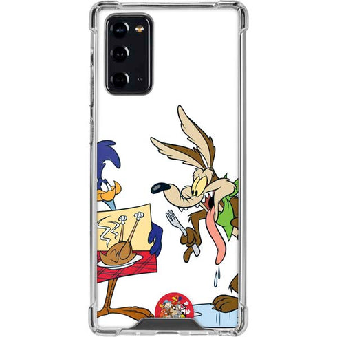 Looney Tunes Road Runner Wile E Coyote Food Galaxy Note20 5G Clear Case