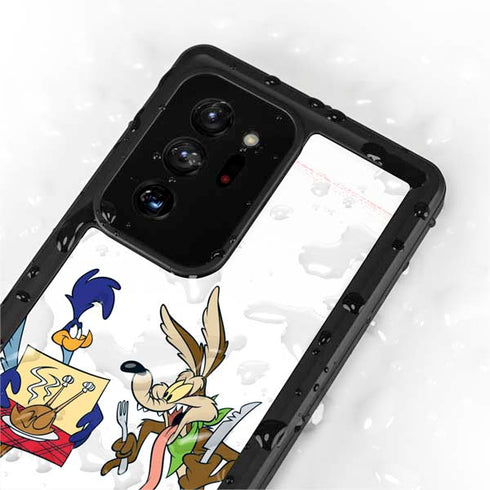 Looney Tunes Road Runner Wile E Coyote Food Galaxy Note20 Ultra 5G Waterproof Case