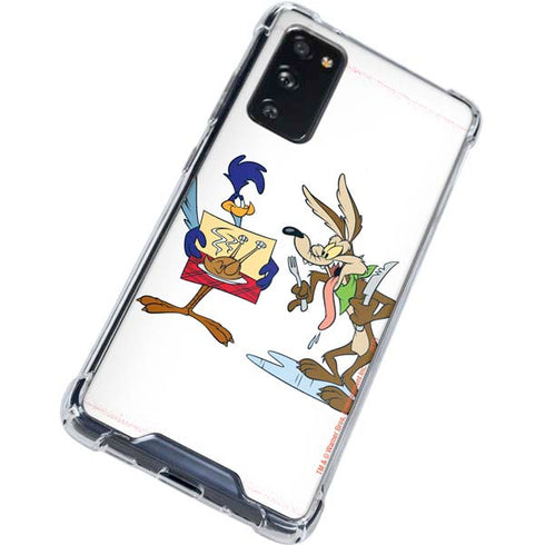 Looney Tunes Road Runner Wile E Coyote Food Galaxy S20 FE Clear Case