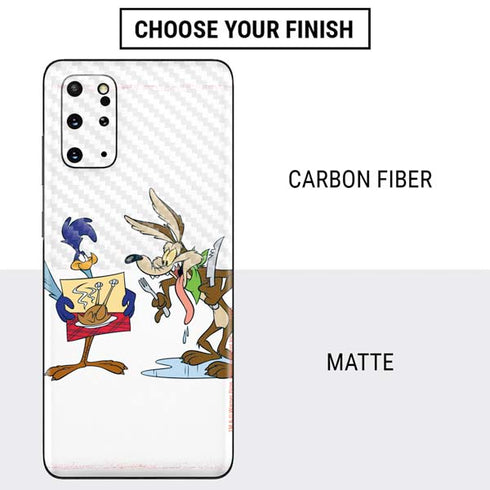 Looney Tunes Road Runner Wile E Coyote Food Galaxy S20 Plus Skin