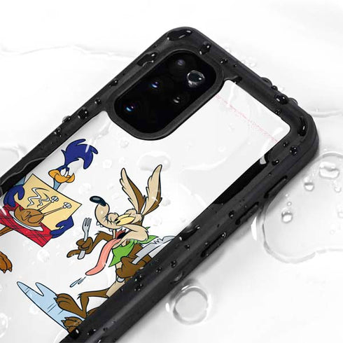 Looney Tunes Road Runner Wile E Coyote Food Galaxy S20 Plus Waterproof Case