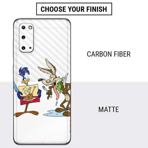 Looney Tunes Road Runner Wile E Coyote Food Galaxy S20 Skin