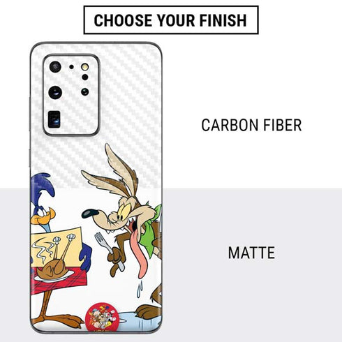Looney Tunes Road Runner Wile E Coyote Food Galaxy S20 Ultra 5G Skin