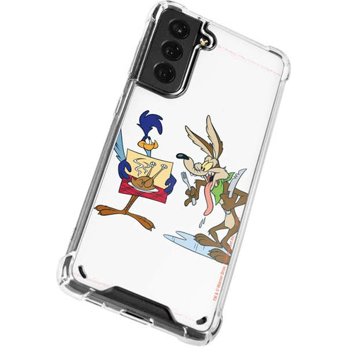 Looney Tunes Road Runner Wile E Coyote Food Galaxy S21 Plus 5G Clear Case