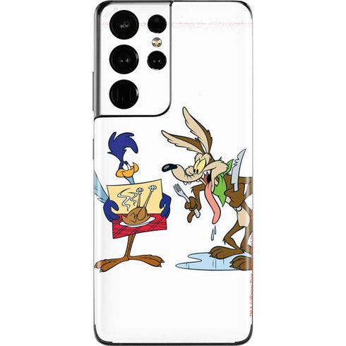 Looney Tunes Road Runner Wile E Coyote Food Galaxy S21 Ultra 5G Skin