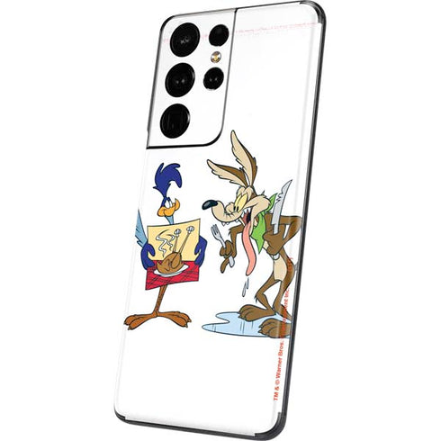 Looney Tunes Road Runner Wile E Coyote Food Galaxy S21 Ultra 5G Skin