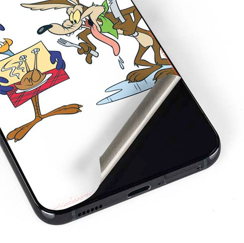 Looney Tunes Road Runner Wile E Coyote Food Galaxy S22 Plus Skin