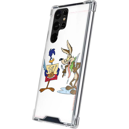 Looney Tunes Road Runner Wile E Coyote Food Galaxy S22 Ultra Clear Case