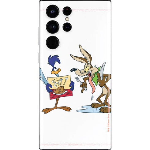 Looney Tunes Road Runner Wile E Coyote Food Galaxy S22 Ultra Skin