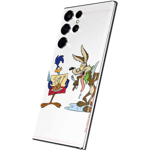 Looney Tunes Road Runner Wile E Coyote Food Galaxy S22 Ultra Skin