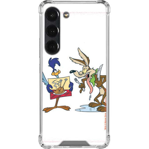 Looney Tunes Road Runner Wile E Coyote Food Galaxy S23 Clear Case