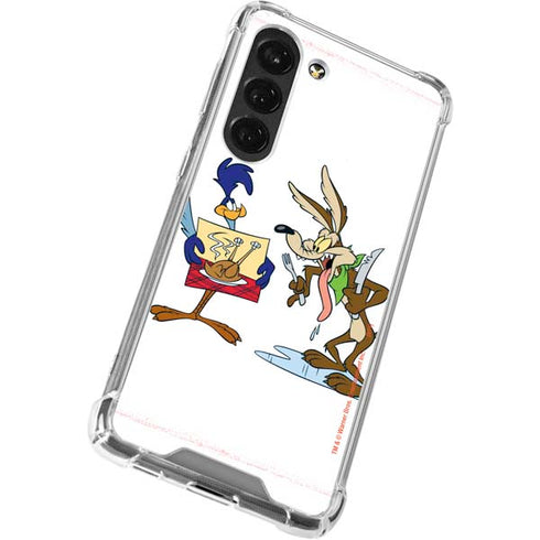 Looney Tunes Road Runner Wile E Coyote Food Galaxy S23 Clear Case