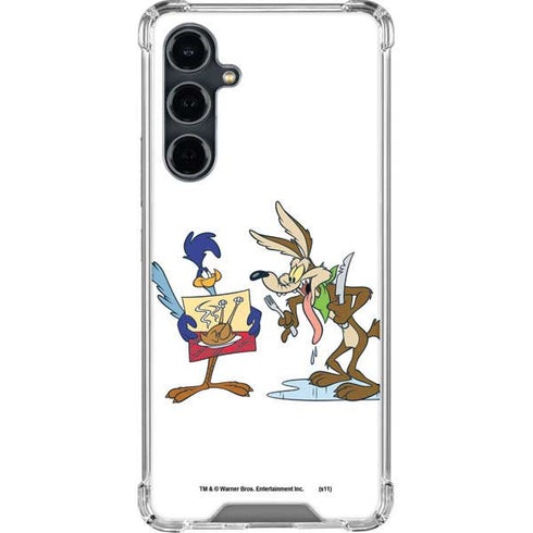 Looney Tunes Road Runner Wile E Coyote Food Galaxy S23 FE Clear Case