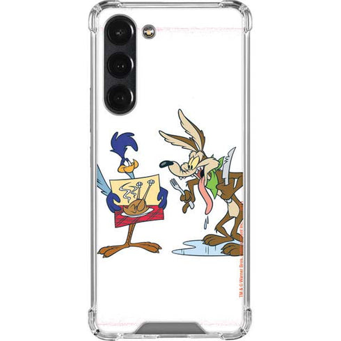 Looney Tunes Road Runner Wile E Coyote Food Galaxy S23 Plus Clear Case