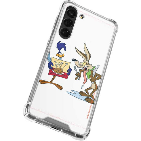 Looney Tunes Road Runner Wile E Coyote Food Galaxy S23 Plus Clear Case