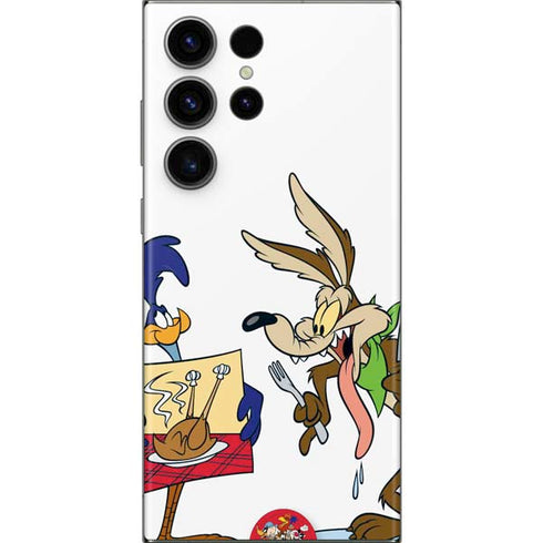 Looney Tunes Road Runner Wile E Coyote Food Galaxy S23 Ultra Skin