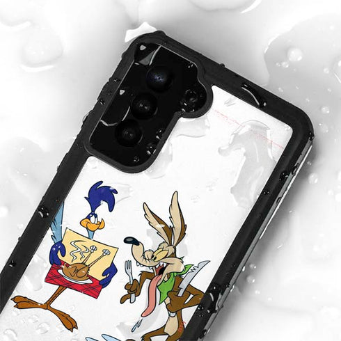 Looney Tunes Road Runner Wile E Coyote Food Galaxy S23 Waterproof Case