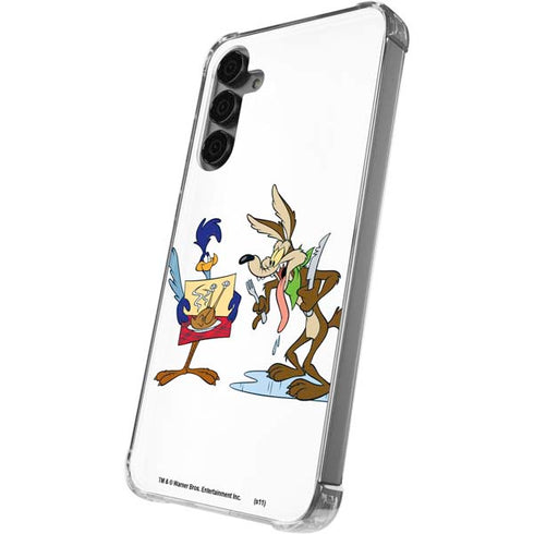 Looney Tunes Road Runner Wile E Coyote Food Galaxy S24 Plus Clear Case