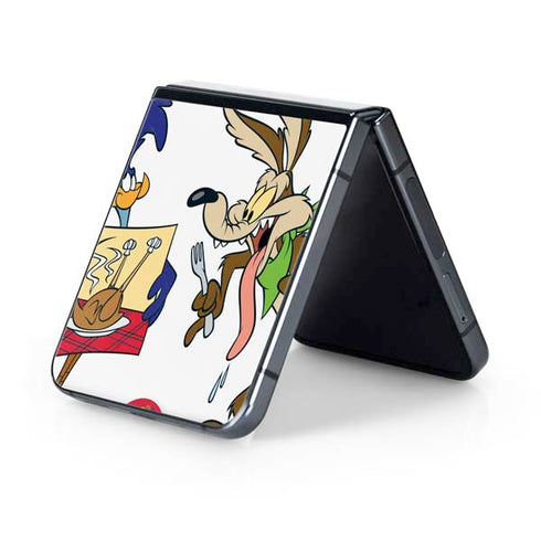Looney Tunes Road Runner Wile E Coyote Food Galaxy Z Flip5 5G Skin