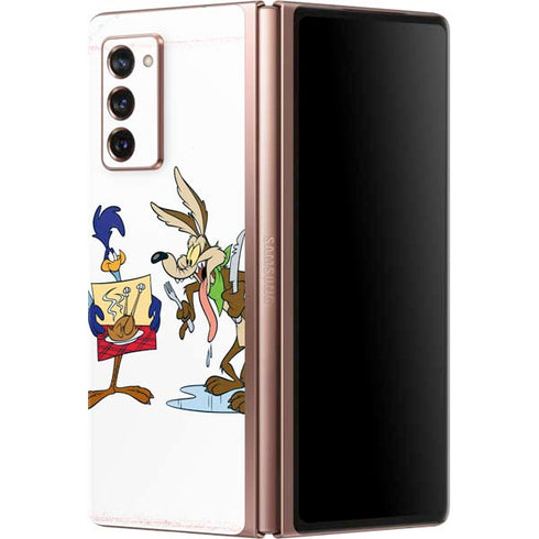Looney Tunes Road Runner Wile E Coyote Food Galaxy Z Fold2 5G Skin