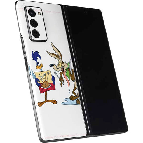 Looney Tunes Road Runner Wile E Coyote Food Galaxy Z Fold2 5G Skin