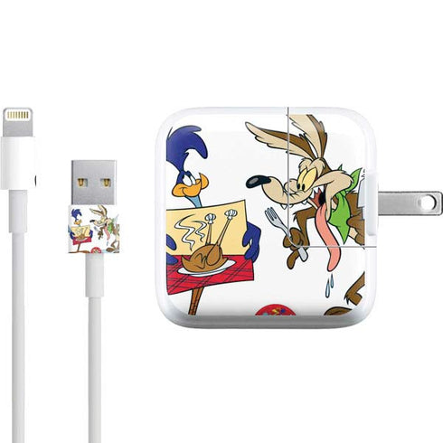 Looney Tunes Road Runner Wile E Coyote Food iPad Charger (10W USB) Skin