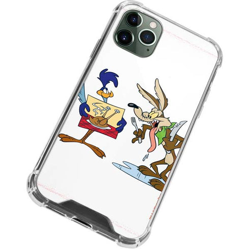 Looney Tunes Road Runner Wile E Coyote Food iPhone 11 Pro Max Clear Case