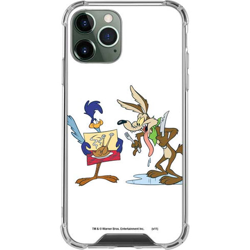 Looney Tunes Road Runner Wile E Coyote Food iPhone 11 Pro Max Clear Case