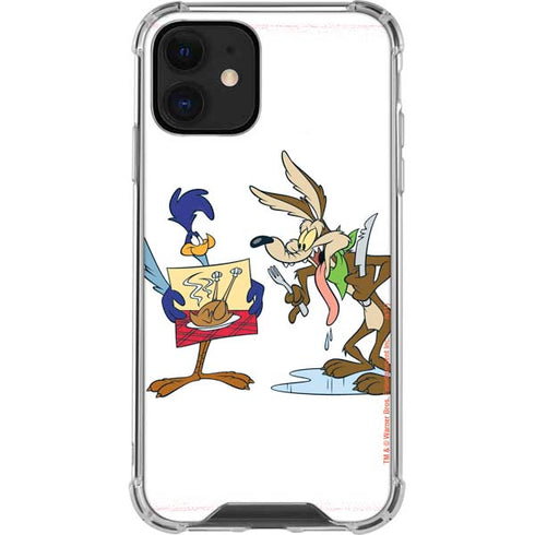 Looney Tunes Road Runner Wile E Coyote Food iPhone 12 Mini Clear Case