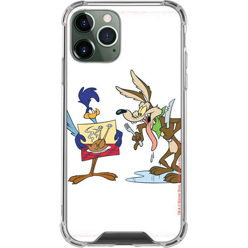 Looney Tunes Road Runner Wile E Coyote Food iPhone 12 Pro Clear Case