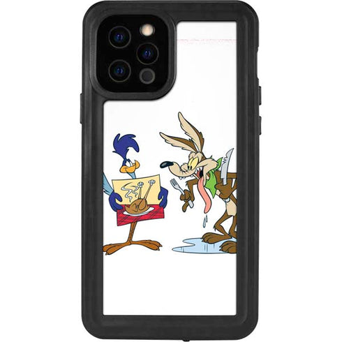 Looney Tunes Road Runner Wile E Coyote Food iPhone 12 Pro Waterproof Case