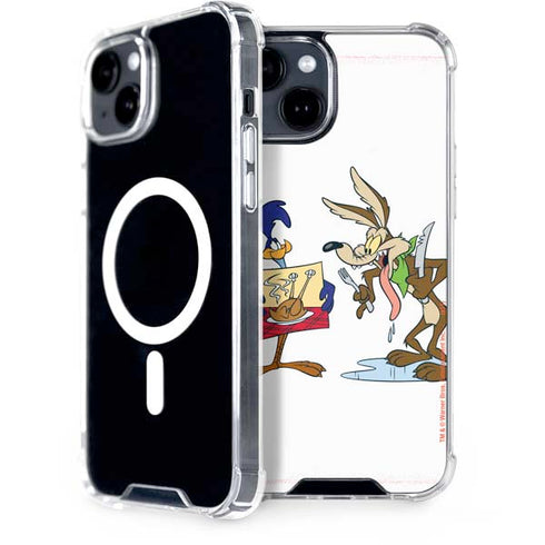 Looney Tunes Road Runner Wile E Coyote Food iPhone 13 MagSafe Case