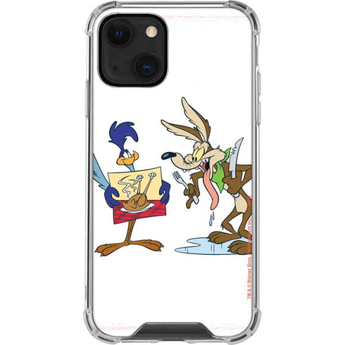 Looney Tunes Road Runner Wile E Coyote Food iPhone 13 Mini Clear Case