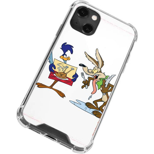 Looney Tunes Road Runner Wile E Coyote Food iPhone 13 Mini Clear Case