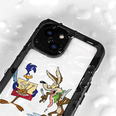 Looney Tunes Road Runner Wile E Coyote Food iPhone 13 Mini Waterproof Case