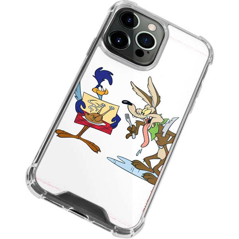 Looney Tunes Road Runner Wile E Coyote Food iPhone 13 Pro Max Clear Case