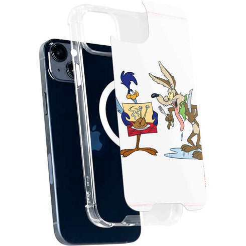 Looney Tunes Road Runner Wile E Coyote Food iPhone 15 Plus MagSafe Case