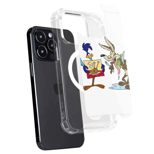 Looney Tunes Road Runner Wile E Coyote Food iPhone 15 Pro MagSafe Case