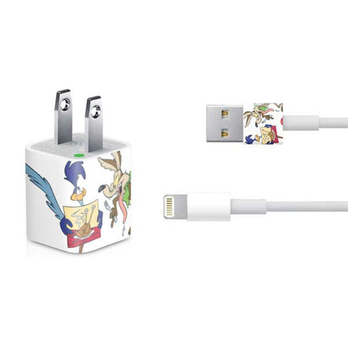 Looney Tunes Road Runner Wile E Coyote Food iPhone Charger (5W USB) Skin