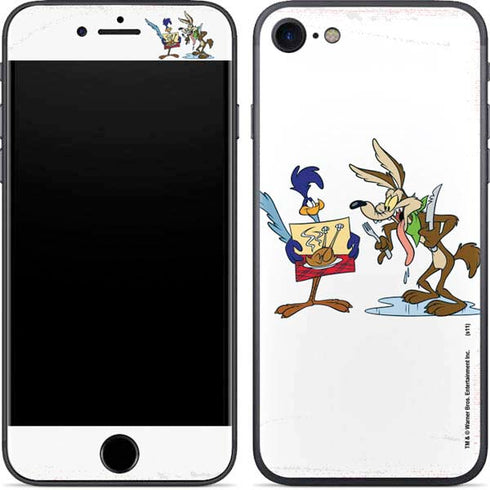 Looney Tunes Road Runner Wile E Coyote Food iPhone SE (2nd & 3rd Gen) Skin
