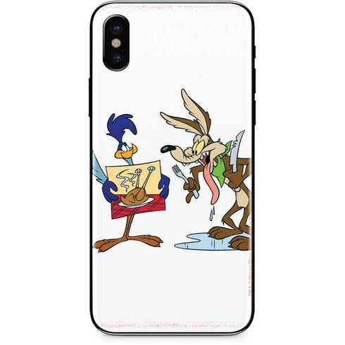 Looney Tunes Road Runner Wile E Coyote Food iPhone X Skin