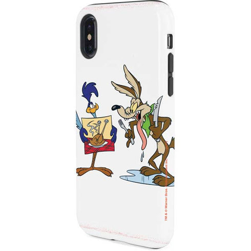 Looney Tunes Road Runner Wile E Coyote Food iPhone XS Pro Case