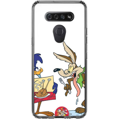 Looney Tunes Road Runner Wile E Coyote Food LG K51/Q51 Clear Case