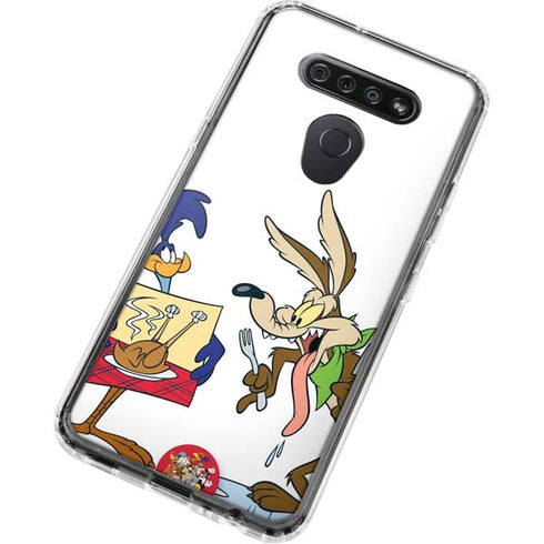 Looney Tunes Road Runner Wile E Coyote Food LG K51/Q51 Clear Case