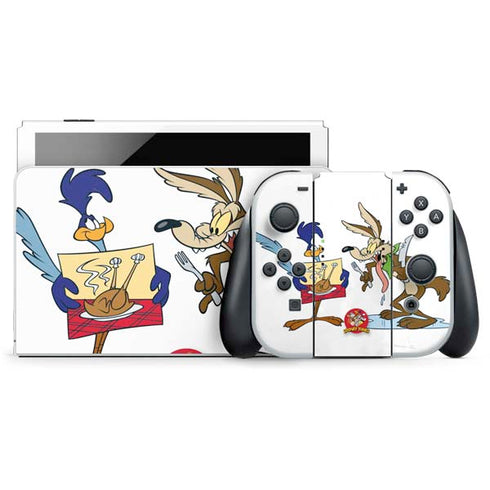 Looney Tunes Road Runner Wile E Coyote Food Nintendo Switch OLED (2021) Skin