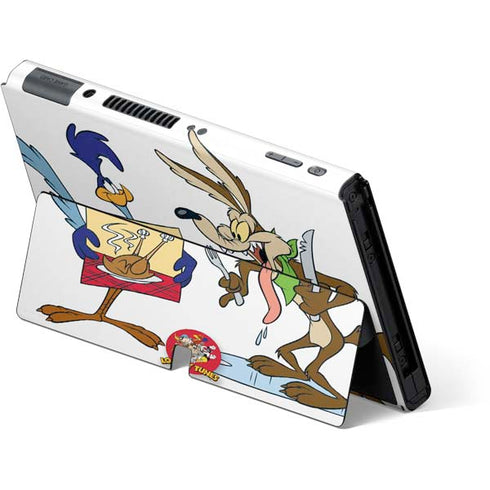 Looney Tunes Road Runner Wile E Coyote Food Nintendo Switch OLED (2021) Skin